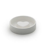 Land of Meow Magisso Concrete Heart Luxury Cat Bowl