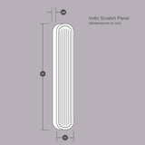 Volto Scratch Panel White/Grey